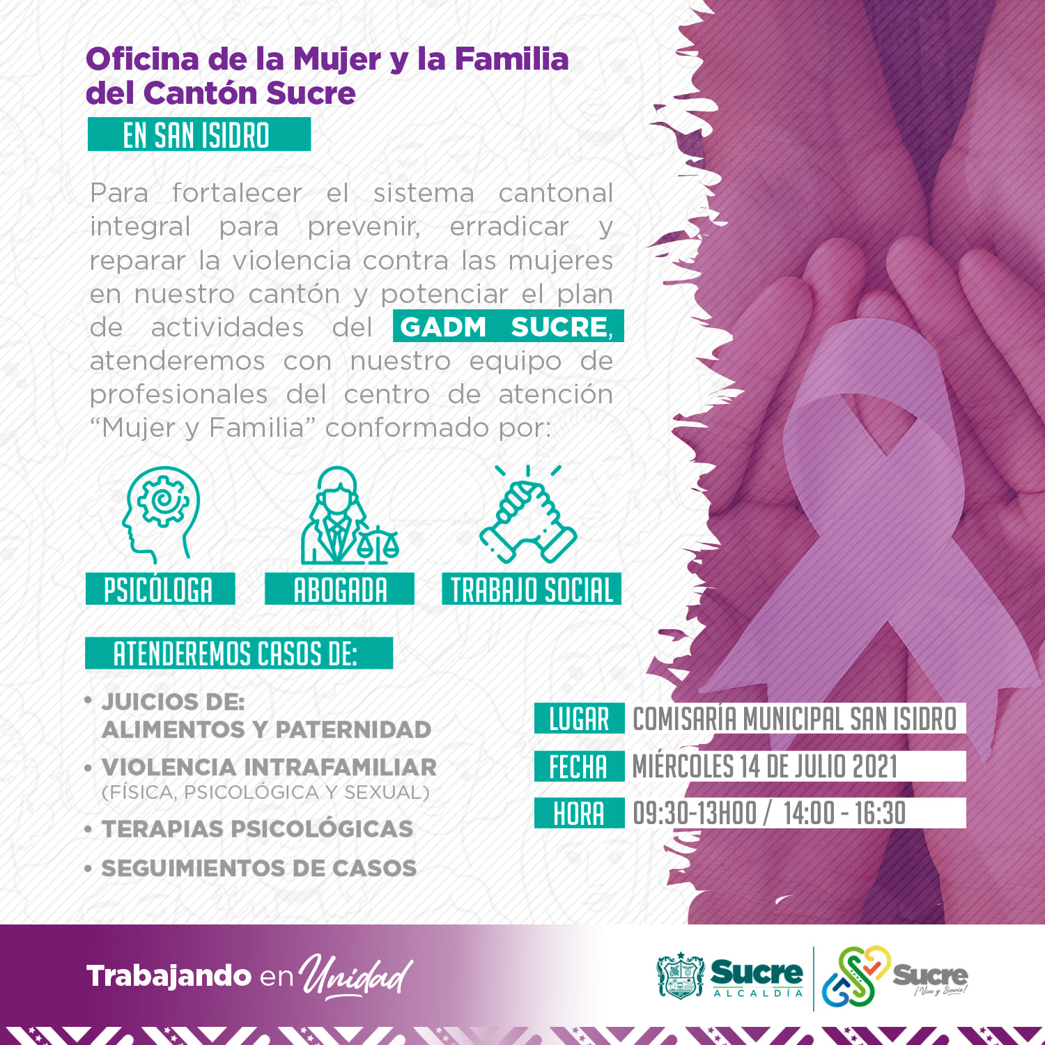 ::Oficina de la Mujer y la Familia del Cantón Sucre en San Isidro::